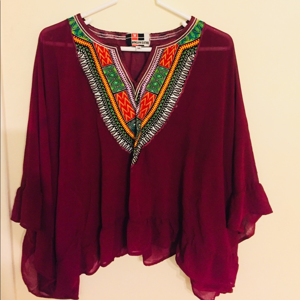 Sheer Dashiki Tunic.